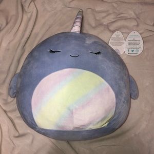Naomi 16” SQUISHMALLOW purple narwhal